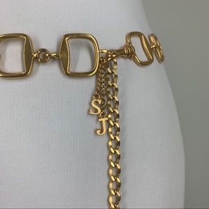 Vintage St John Chunky Gold Chain Belt